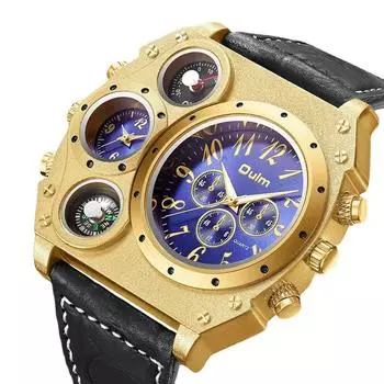 Мужские спортивные часы с большим циферблатом – повседневные кварцевые наручные часы