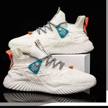 Мужские спортивные дышащие повседневные кроссовки с сетчатой поверхностью, удобные и модные кроссовки для мужчин 44