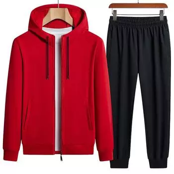 Мужские спортивные костюмы, осенние комплекты из двух предметов, толстовки + брюки, комплекты мужской одежды M чёрный