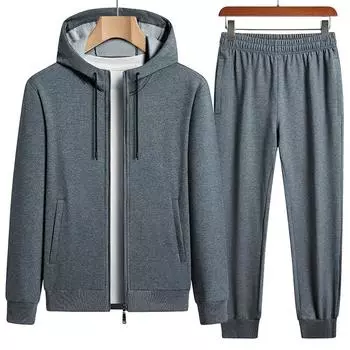 Мужские спортивные костюмы, осенние комплекты из двух предметов, толстовки + брюки, комплекты мужской одежды M красный