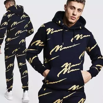 Мужские спортивные костюмы, теплый спортивный костюм, толстовка + брюки для бега, модные однотонные комплекты из двух предметов для мужских костюмов-толстовок S красный