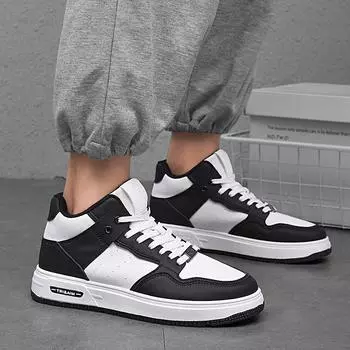 Мужские спортивные кроссовки для бега, кроссовки для скейтборда, студенческие легкие баскетбольные кроссовки больших размеров EU: 39 чёрный