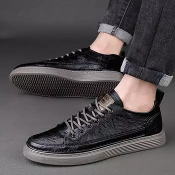 Мужские спортивные кроссовки для отдыха на открытом воздухе, нескользящие, обувь в винтажном стиле, мужская обувь для альпинизма, кожаные мужские кроссовки 7