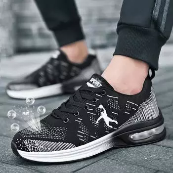 Мужские спортивные кроссовки дышащие доставка бесплатная кроссовки для бега мужские женские кроссовки для ходьбы на открытом воздухе мужские теннисные туфли 36 чёрный