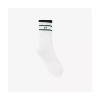 Мужские спортивные носки LACOSTE [Белые] 0TU
