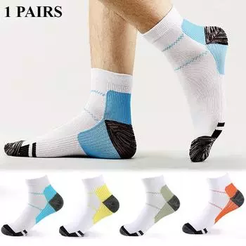 Мужские спортивные носки мужские осенне-зимние носки компрессионные носки для всего дня S/M чёрный