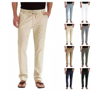 Мужские спортивные повседневные брюки для бега, легкие походные рабочие брюки, уличные брюки M армия зеленый