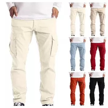 Мужские спортивные повседневные брюки для бега, легкие походные рабочие брюки, уличные брюки XXL чёрный