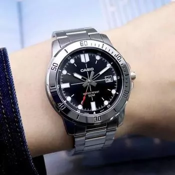 Мужские спортивные повседневные металлические часы Casio Diver Look