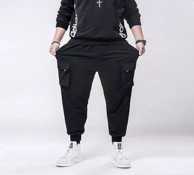 Мужские спортивные штаны больших размеров 6xl 7xl, свободные спортивные штаны большого размера, эластичные брюки XL