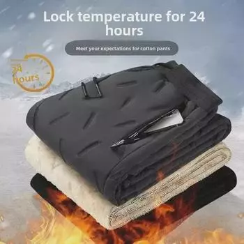 Мужские спортивные штаны из овечьей шерсти Northeast Snow: Плотные, ветрозащитные, теплые зимние хлопковые брюки 4XL