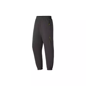Мужские спортивные штаны Li Ning Fitness Series с однотонным принтом логотипа и манжетами, быстросохнущие, серые, AYKS353-3 S