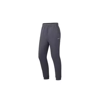 Мужские спортивные штаны Li Ning Fitness Series с логотипом, однотонные, земляно-серые AKLT539-4 XL