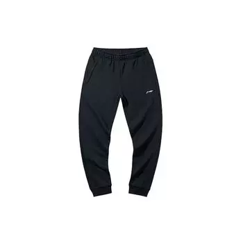 Мужские спортивные штаны Li Ning из флиса, однотонные, черные AKLP871-12 XL