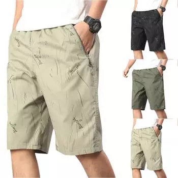 Мужские спортивные штаны со шнуровкой, мужские шорты-карго, повседневные брюки M
