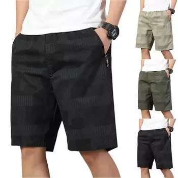 Мужские спортивные штаны со шнуровкой, мужские шорты-карго, повседневные брюки L армия зеленый