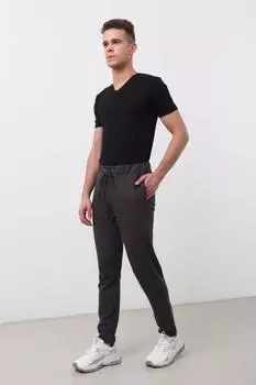 Мужские спортивные штаны стандартного кроя антрацитового цвета