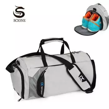 Мужские спортивные сумки, тренировочная сумка для фитнеса, путешествий, спортивная уличная обувь, женская сухая и влажная Gymtas Yoga Bolsa L чёрный