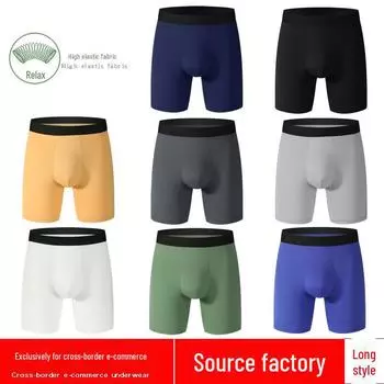 Мужские спортивные трусы-боксеры со средней посадкой, антифрикционные, европейский и американский стиль L (39CM Waist)