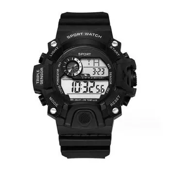 Мужские спортивные водонепроницаемые электронные часы JUNBI