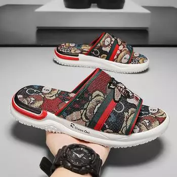 «Мужские стильные летние сандалии на мягкой подошве»: Прочный, удобный и идеально подходит для использования как в помещении, так и на улице». 39 синий