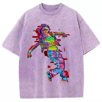 Мужские стираные винтажные футболки с женским рисунком, футболки в стиле ретро, панк, готика, Harajuku, хлопок, короткий рукав S