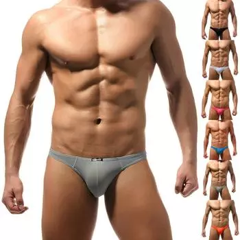 Мужские стринги с мультяшным принтом U, персонализированное эластичное нижнее белье с низкой талией XXL