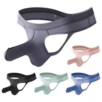 Мужские стринги с низкой посадкой и эластичной резинкой на талии, ледяная шелковая ткань, дизайн слоновьего носа, одноцветные трусы, дышащее нижнее белье S