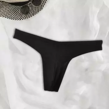 Мужские стринги с низкой посадкой и эластичным поясом, U-выпуклые трусы, однотонные тонкие бесшовные спортивные трусы в спортивном стиле, повседневная одежда XXL