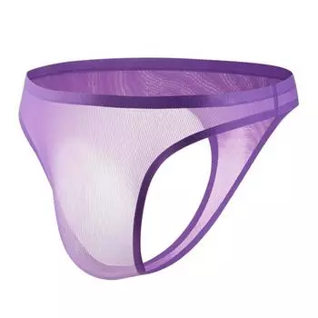 Мужские стринги с низкой посадкой, однотонные облегающие трусы, 3D U-выпуклые дышащие гладкие линии, удобные трусы с поясом M