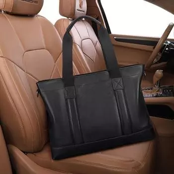 Мужские сумки Кожаные мужские сумки из воловьей кожи Сумка для компьютера Деловая сумка через плечо для отдыха большой вместимости