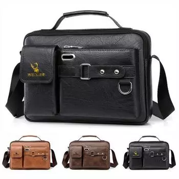 Мужские сумки-мессенджеры, кожаные сумки через плечо, сумки-портфели, сумки-портфели