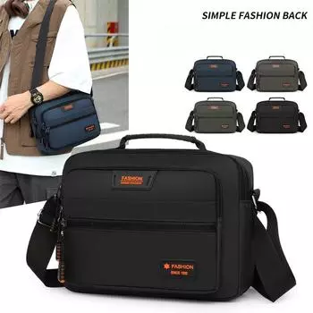 Мужские сумки Oxford, мужские сумки через плечо, сумки-мессенджеры, мужские сумки для путешествий, повседневная большая сумка для телефона чёрный
