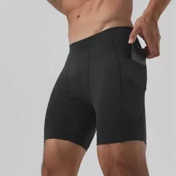 Мужские суперэластичные три четверти колготки Ice Silk с карманами XL