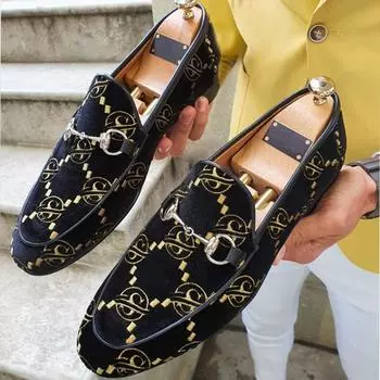 Мужские свадебные туфли, лоферы без шнуровки, мужские повседневные кожаные лоферы, роскошные модельные туфли, свадебные туфли, деловая мужская обувь, размер 38-47 47 чёрный