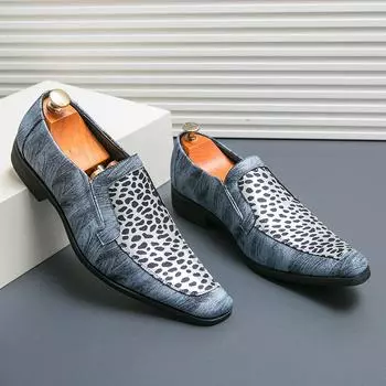 Мужские свадебные туфли-оксфорды ручной работы из натуральной кожи, мужские туфли-броги, деловые туфли без застежек для мужчин, Hombre 38 синий