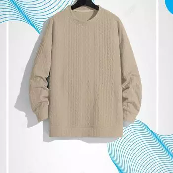 Мужские свитера, новые сплошные теплые свитера, мужские повседневные трикотажные изделия с круглым вырезом, спортивные костюмы, спортивные свитера, вязаные свитера, толстовки Yasheng S чёрный