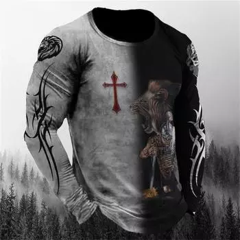 Мужские свитера с изображением льва и животных, весна-осень, круглый вырез, длинные рукава, мужская спортивная одежда, большие размеры, винтажная толстовка с капюшоном с 3D-принтом S