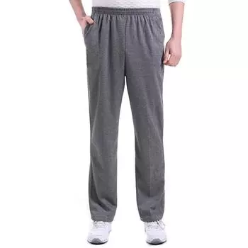 Мужские свободные брюки для занятий спортом 30 светло-серый
