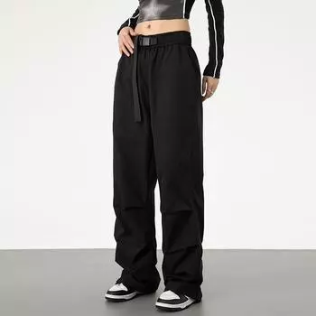 Мужские свободные комбинезоны для спорта на открытом воздухе и отдыха для любителей весны и осени, одинаковые модные брюки S чёрный