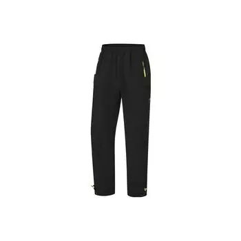 Мужские свободные повседневные брюки Li Ning со средней талией, черные, AYKT879-1 XL