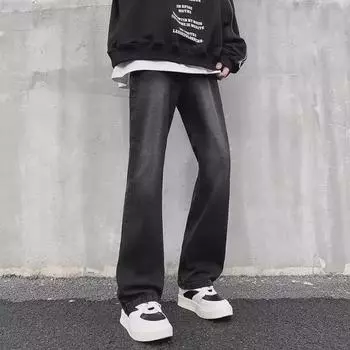 Мужские свободные прямые расклешенные джинсы — модный американский стиль высокого класса для весны и осени XXL