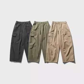Мужские свободные широкие рабочие брюки с несколькими карманами City Fanpin 2024 Spring - Однотонный XXL