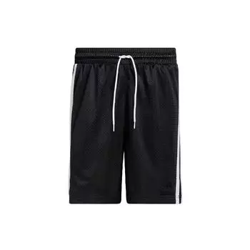 Мужские свободные шорты с принтом в боковую полоску Adidas, черные GK8382 XL