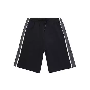 Мужские свободные трикотажные спортивные шорты серии Li Ning Wade, стандартные, черные, AKSQ049-1 XS