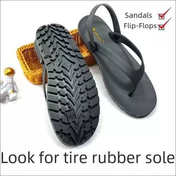 Мужские тайские сандалии с подошвой из резины, дышащие шлепанцы для повседневной носки или вождения. 44 зелёный