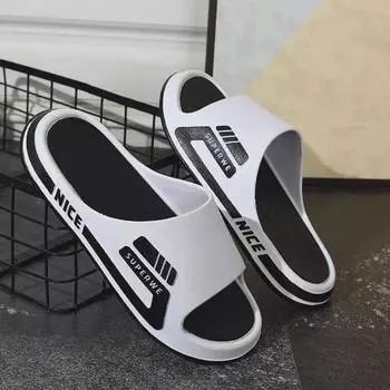 Мужские тапочки 2024 года: Модный, стильный и универсальный. Износостойкий и нескользящий, идеально подходит для использования на открытом воздухе дома или в общежитиях. 44-45