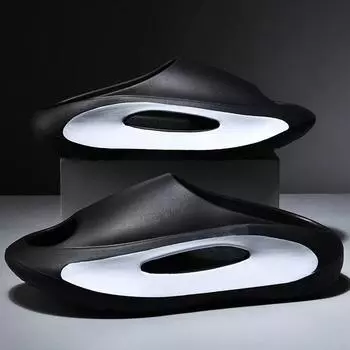 Мужские тапочки 2024 года, новые летние шлепанцы, роскошные сандалии для улицы, повседневная пляжная дышащая обувь для дома, женские тапочки 36-37