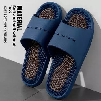 Мужские тапочки для акупунктурного массажа: Нескользящие домашние сандалии для летнего педикюра 38-39 [Fits 37-38]
