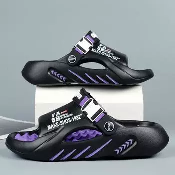 Мужские тапочки для дома и улицы, сандалии, пляжные, удобные, мягкие, повседневная обувь, домашние мужские сандалии, большой размер 47 белый